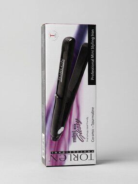 Torlen Mini Flat Iron TOR-035 Boxed Ceramic Tourmaline Travel